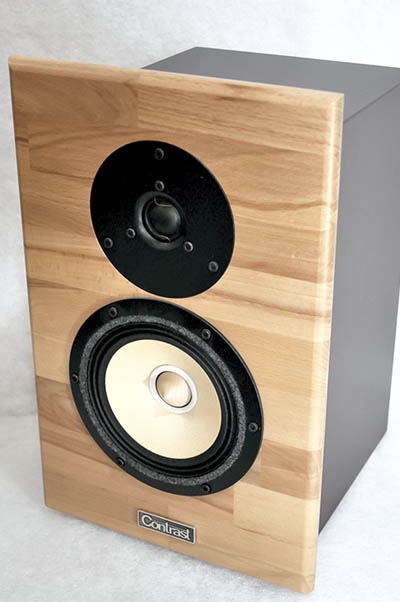 Contrast audio Lens. 2-way bookshelf speaker system.