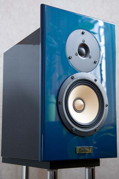 Contrast audio Lens. 2-way book-shelf home speaker system.